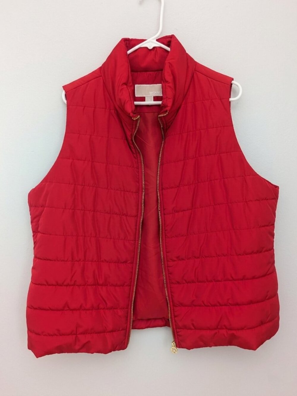 Michael Kors Men's Red Quilted Puffer Vest | Size 1X